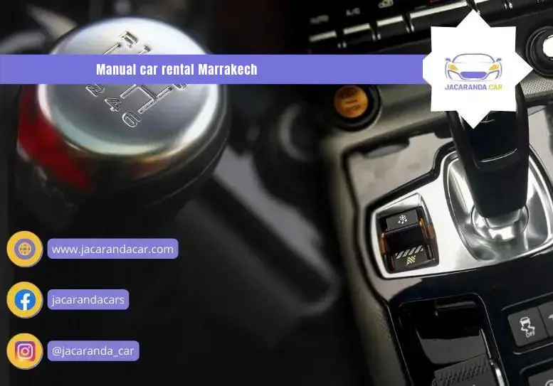 Manual car rental Marrakech